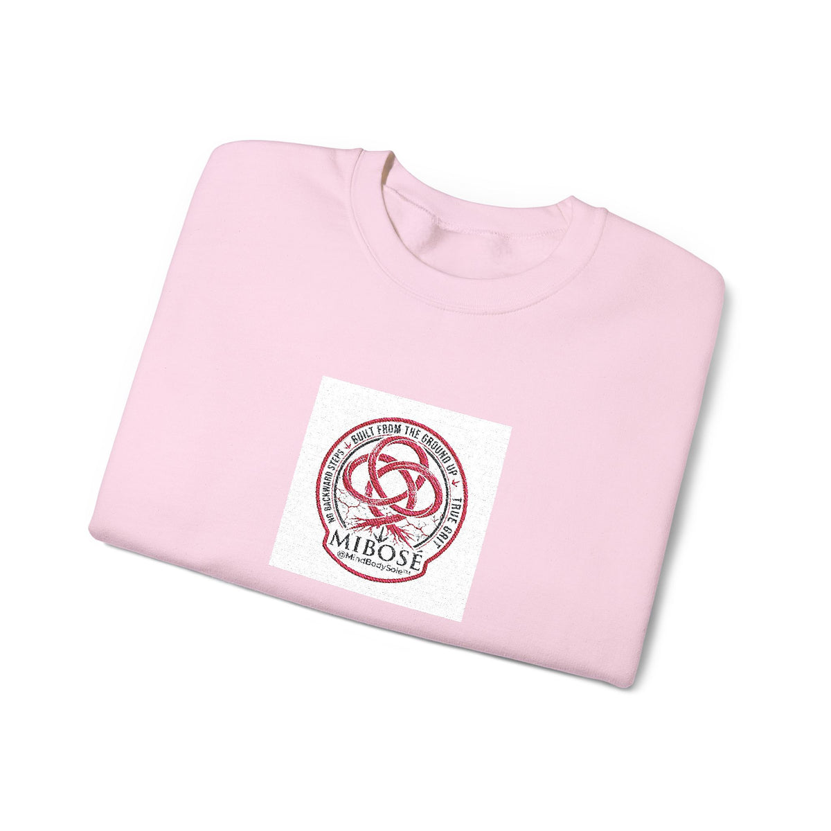 Love Knot Crewneck Sweatshirt — Minimal Heart Interlock Graphic