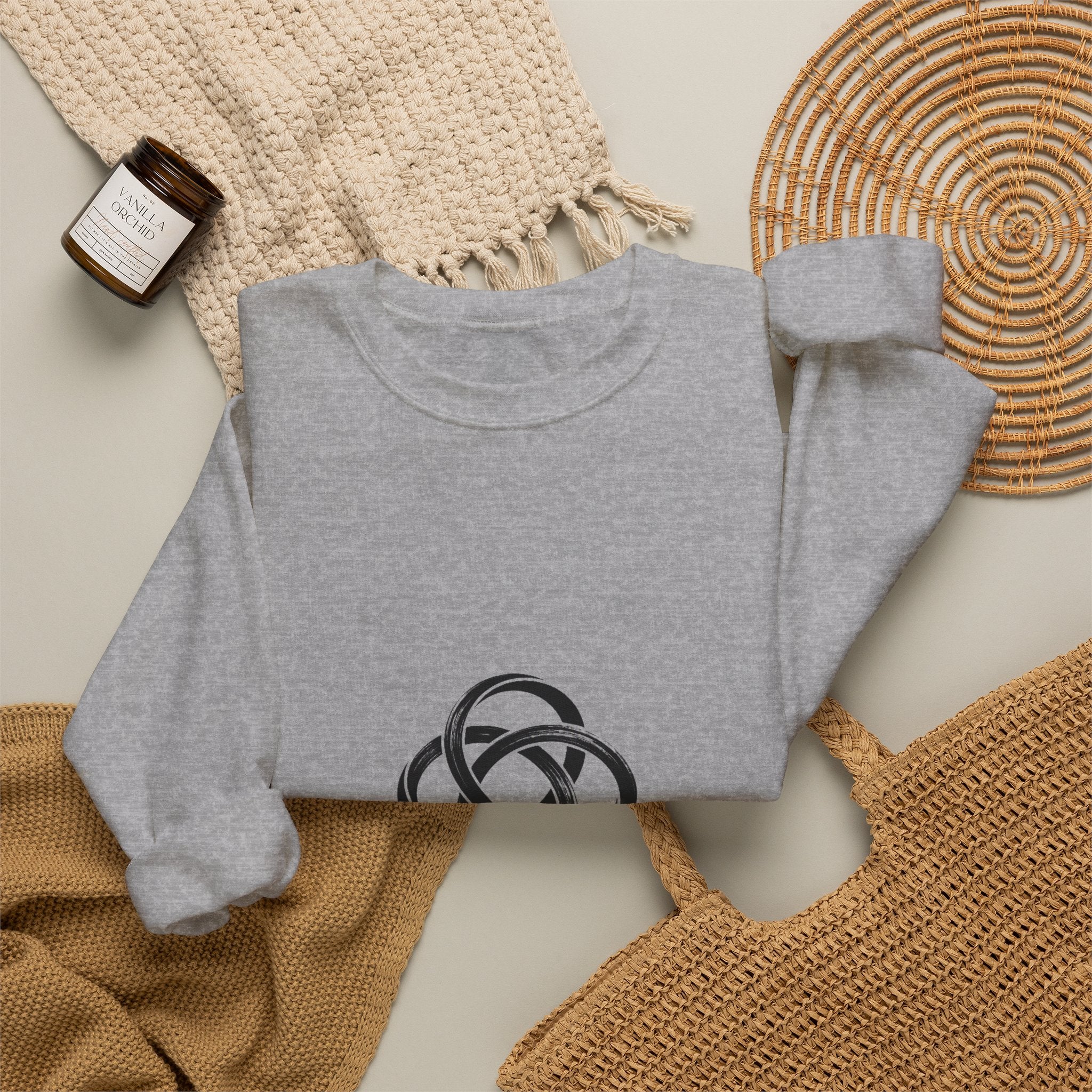 Mystic Knot Crewneck Sweatshirt – Mibose Logo Graphic