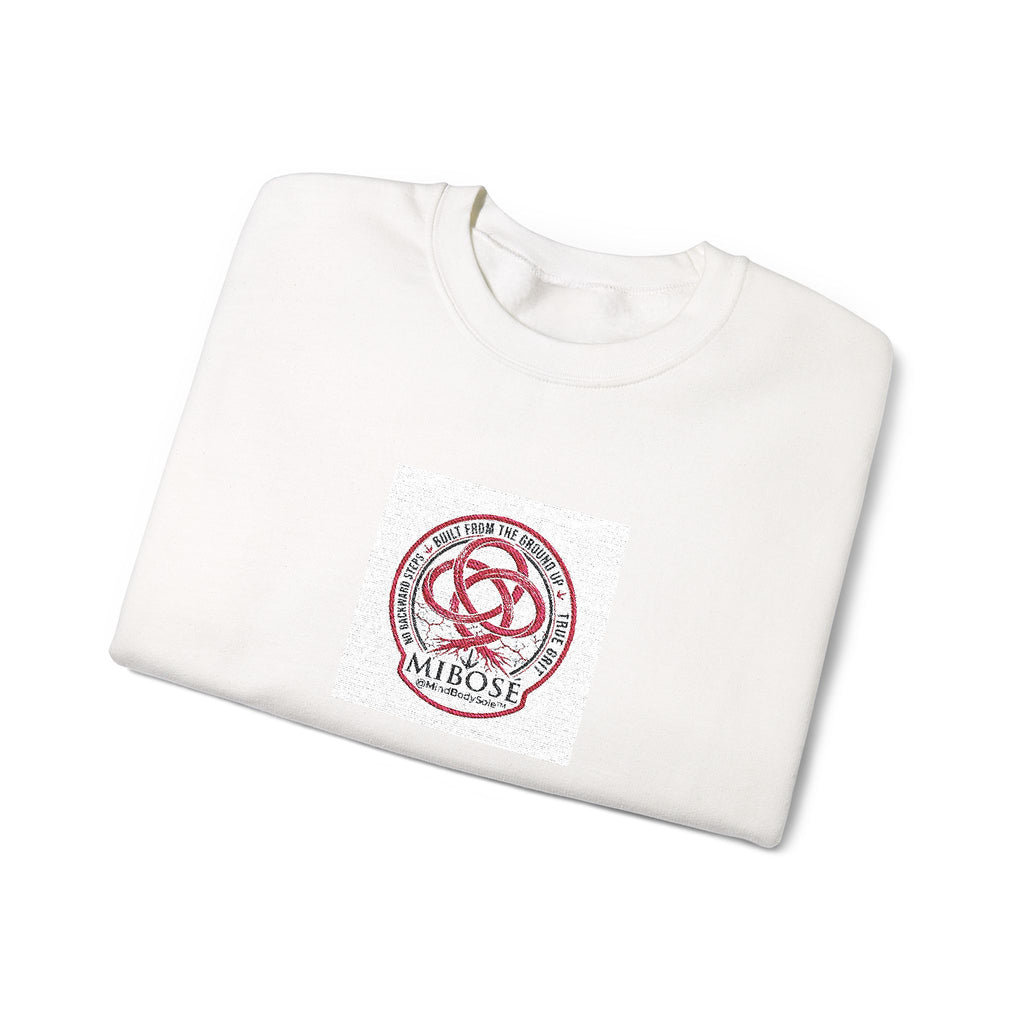 Love Knot Crewneck Sweatshirt — Minimal Heart Interlock Graphic