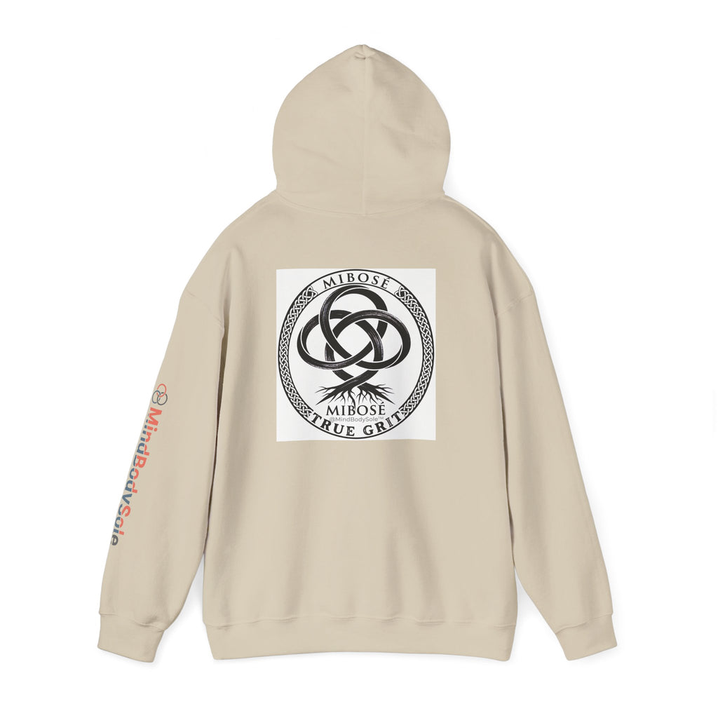 Mibose 'True Grit' Logo Hoodie — Minimalist Serpent Crest Pullover
