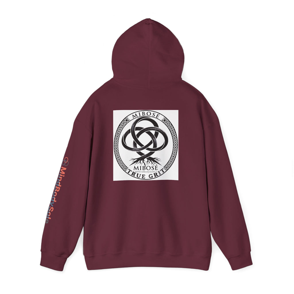 Mibose 'True Grit' Logo Hoodie — Minimalist Serpent Crest Pullover