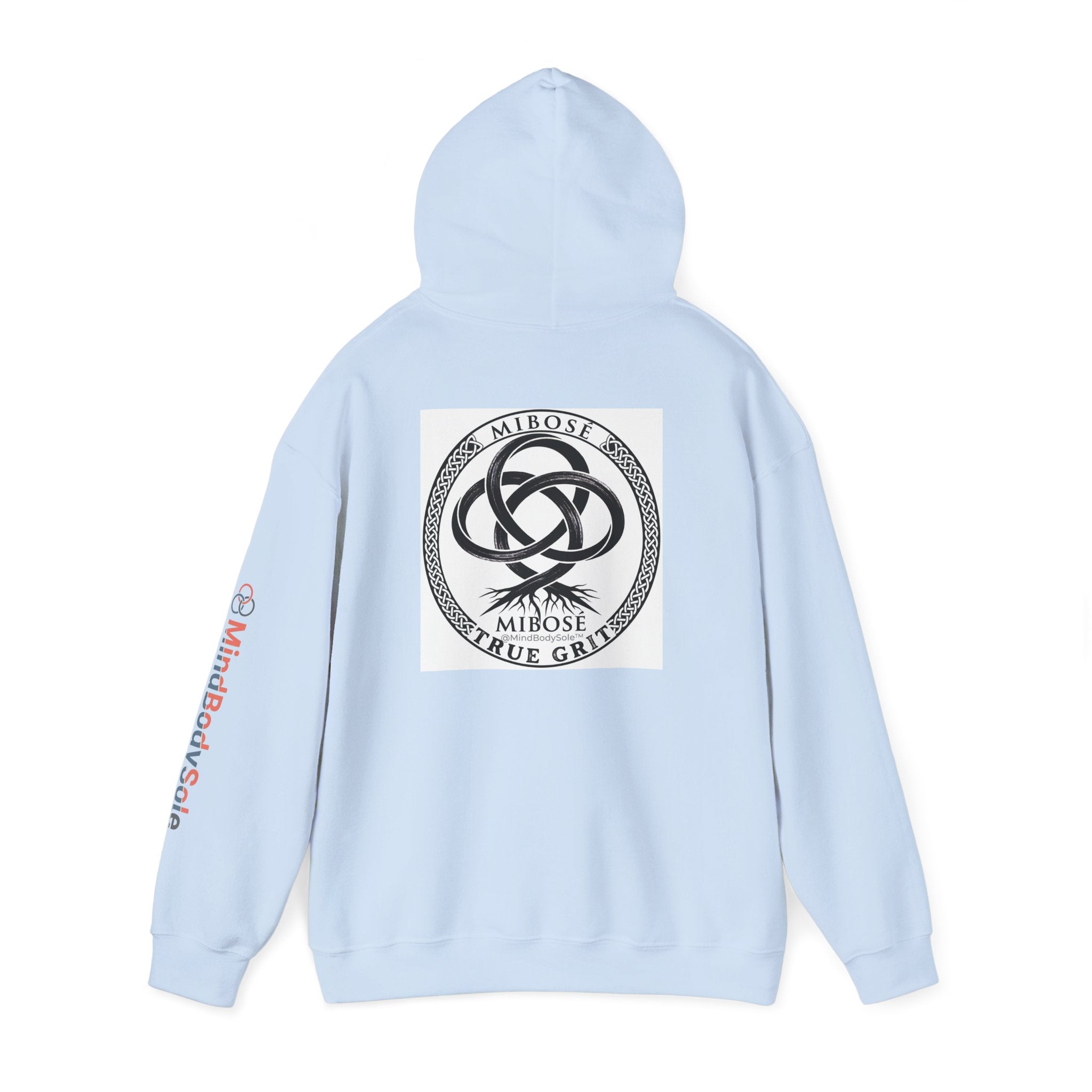 Mibose 'True Grit' Logo Hoodie — Minimalist Serpent Crest Pullover