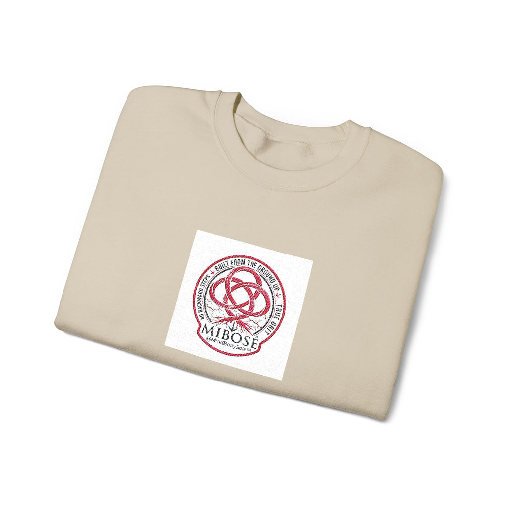 Love Knot Crewneck Sweatshirt — Minimal Heart Interlock Graphic