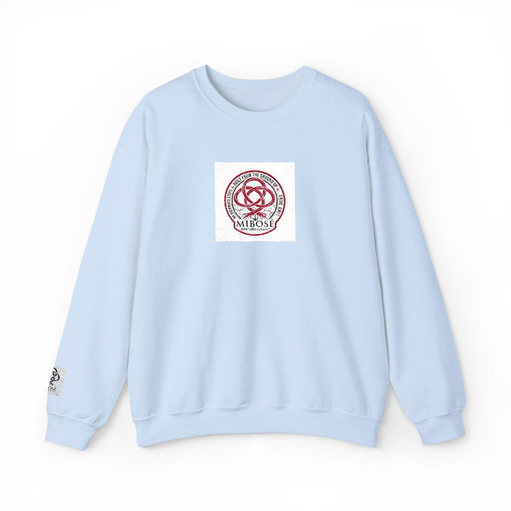 Love Knot Crewneck Sweatshirt — Minimal Heart Interlock Graphic