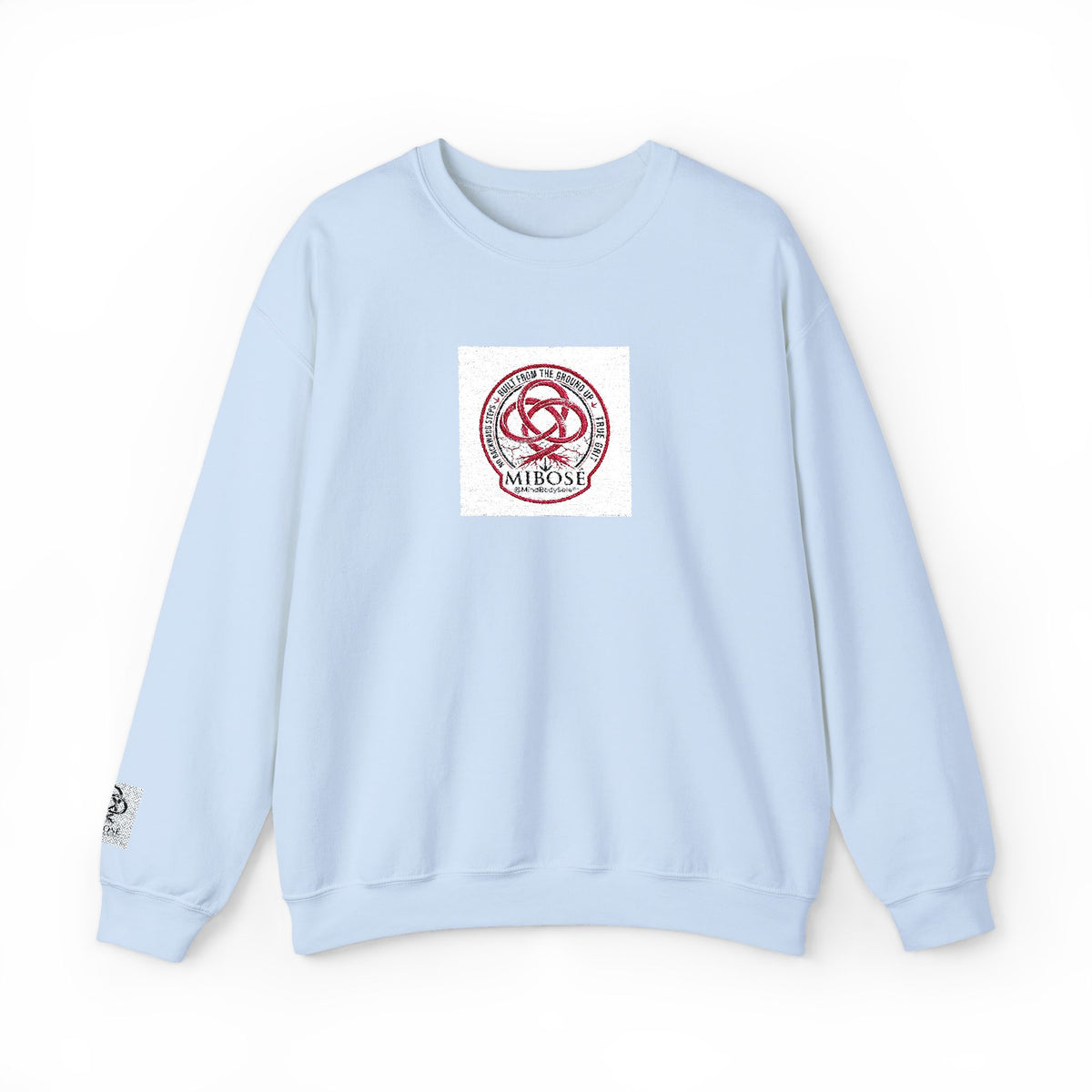 Love Knot Crewneck Sweatshirt — Minimal Heart Interlock Graphic