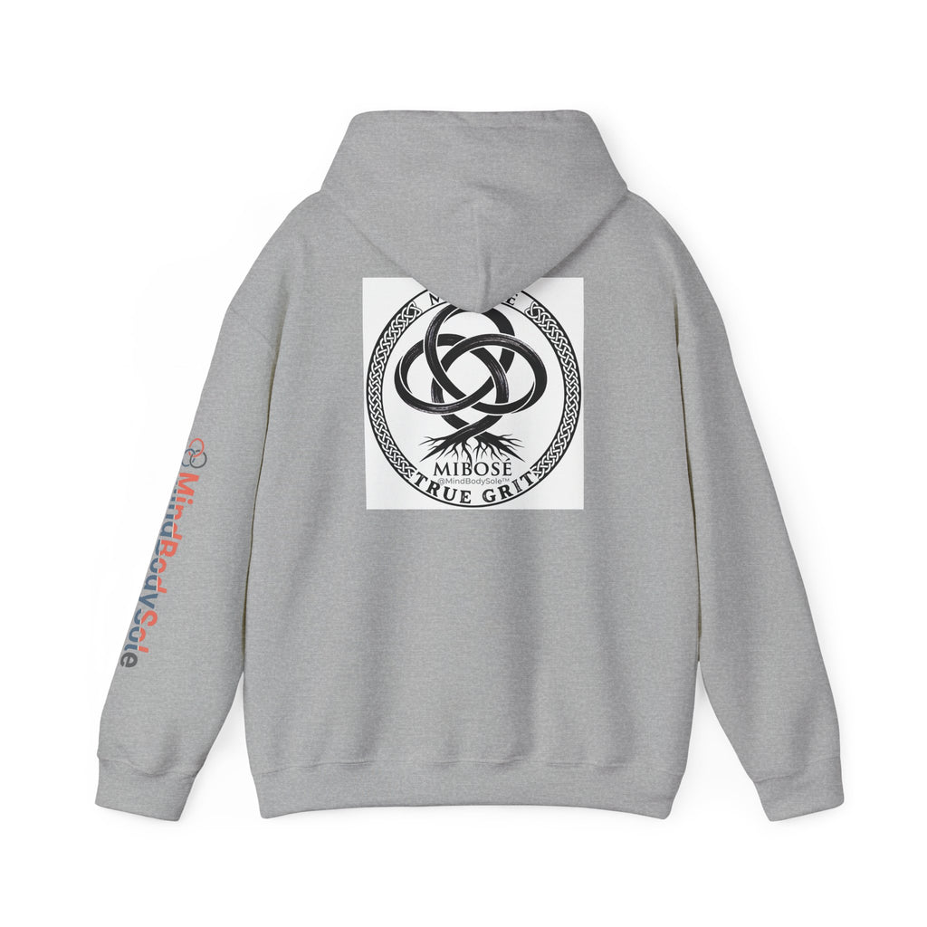 Mibose 'True Grit' Logo Hoodie — Minimalist Serpent Crest Pullover