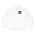 Quarter-Zip Pullover with Celtic Knot Logo – Minimalist Monochrome Athletic Top