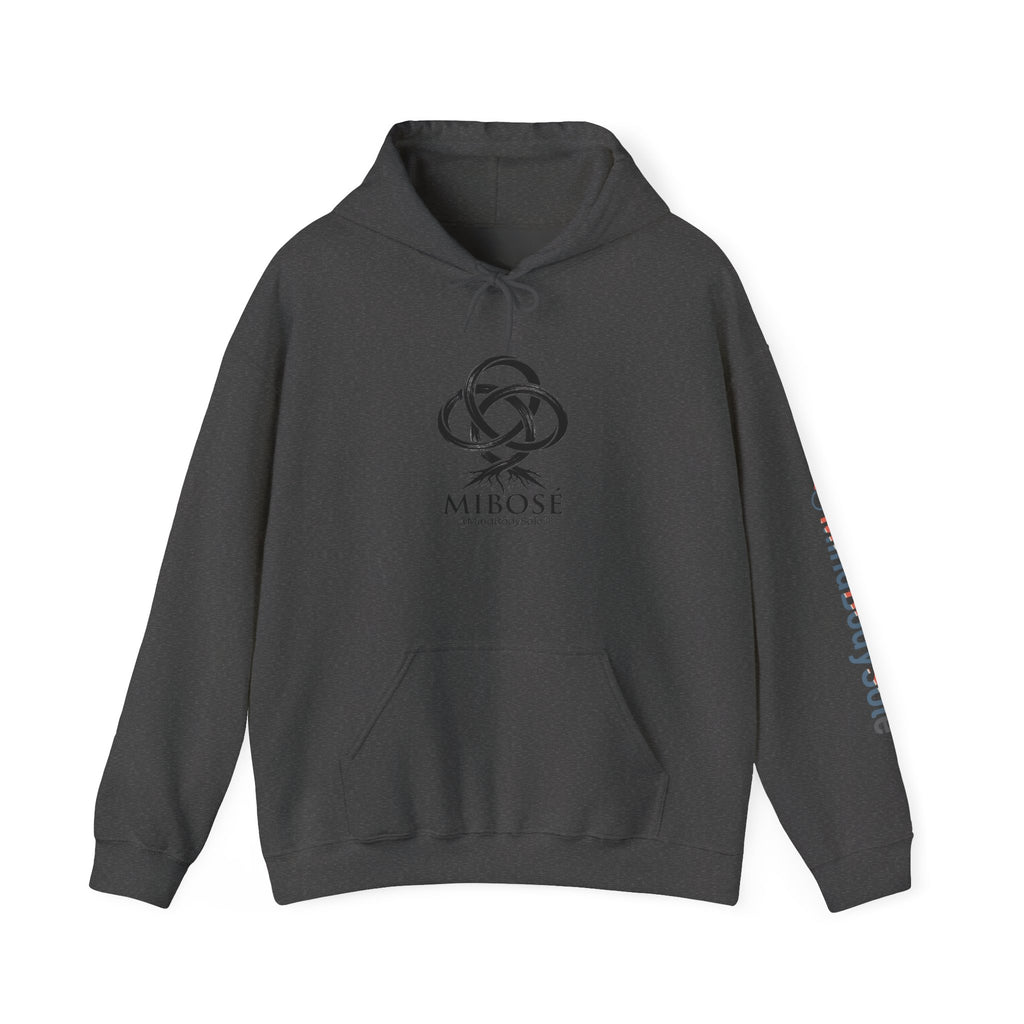 Mibose 'True Grit' Logo Hoodie — Minimalist Serpent Crest Pullover