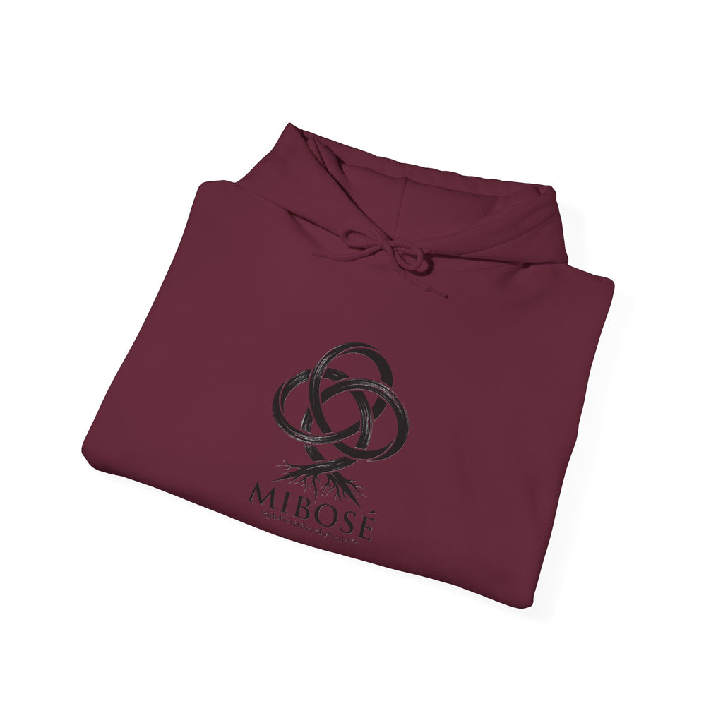 Mibose 'True Grit' Logo Hoodie — Minimalist Serpent Crest Pullover