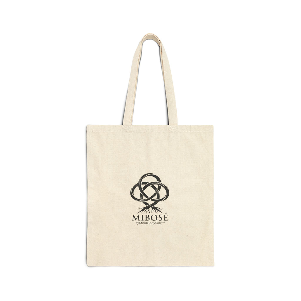 Canvas Tote Bag — Minimal Mibose Logo Reusable Shopping & Everyday Carry