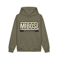 Mibose Embossed Logo Hoodie — Minimal Cream Heavyweight Pullover
