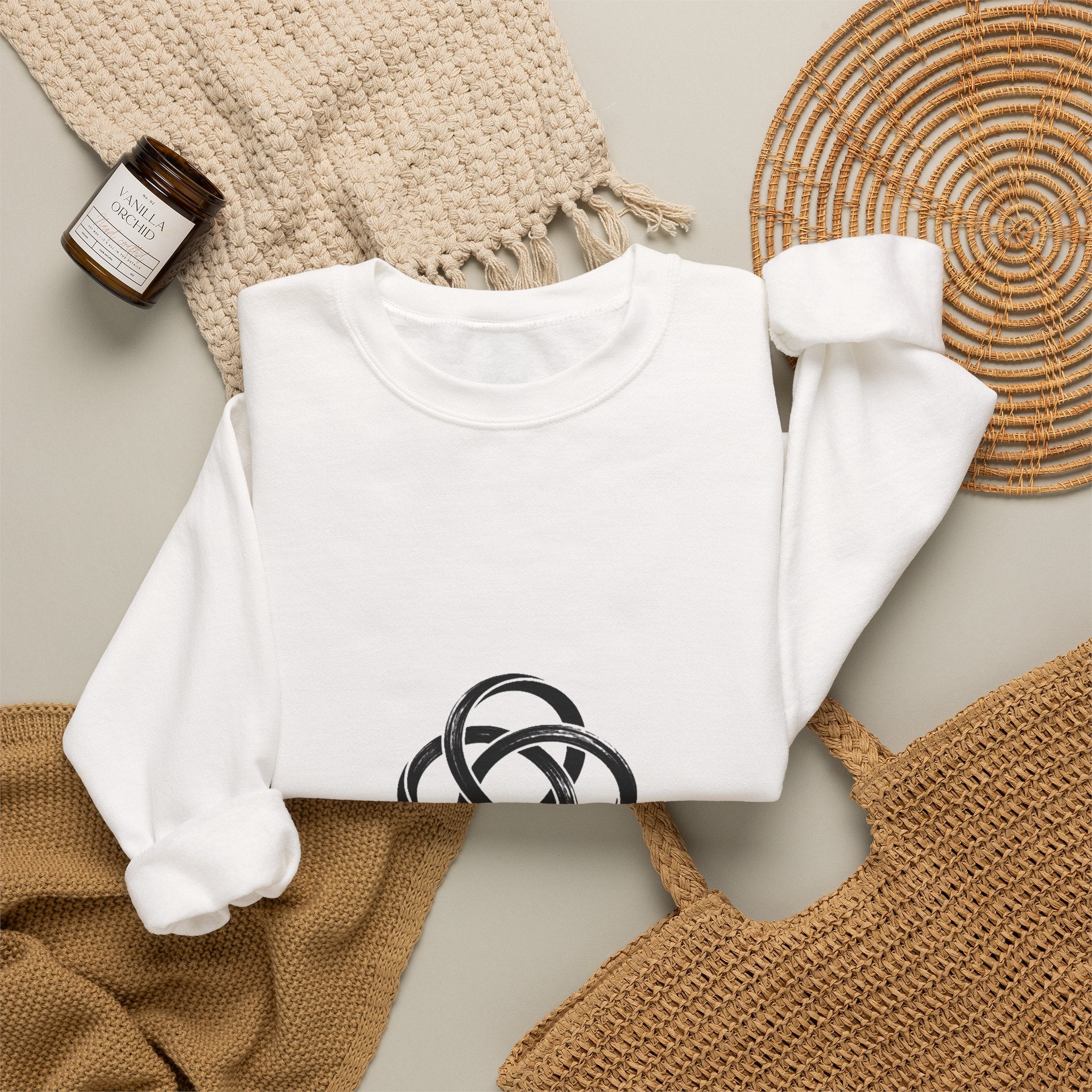Mystic Knot Crewneck Sweatshirt – Mibose Logo Graphic