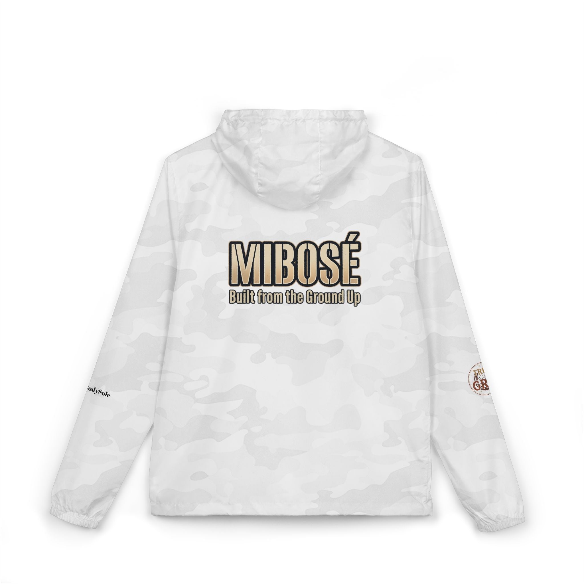 Windbreaker Jacket — "MIBOSÉ: Built From the Ground Up" White Camo