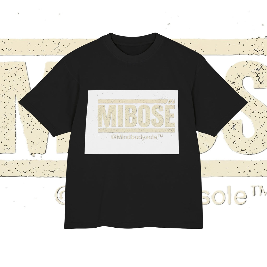 MIBOSE Tee — Retro Beige Graphic T‑Shirt