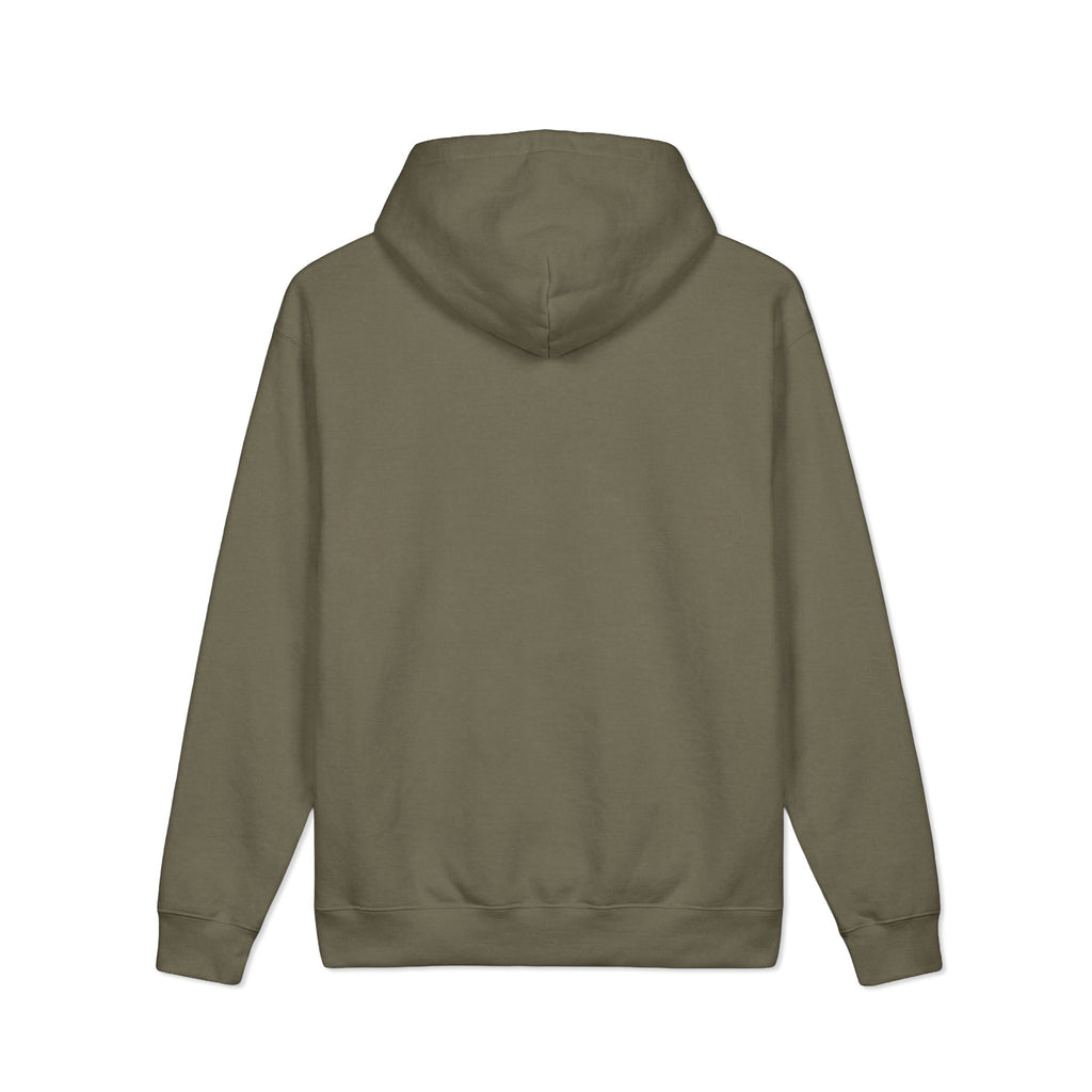 Mibose Embossed Logo Hoodie — Minimal Cream Heavyweight Pullover
