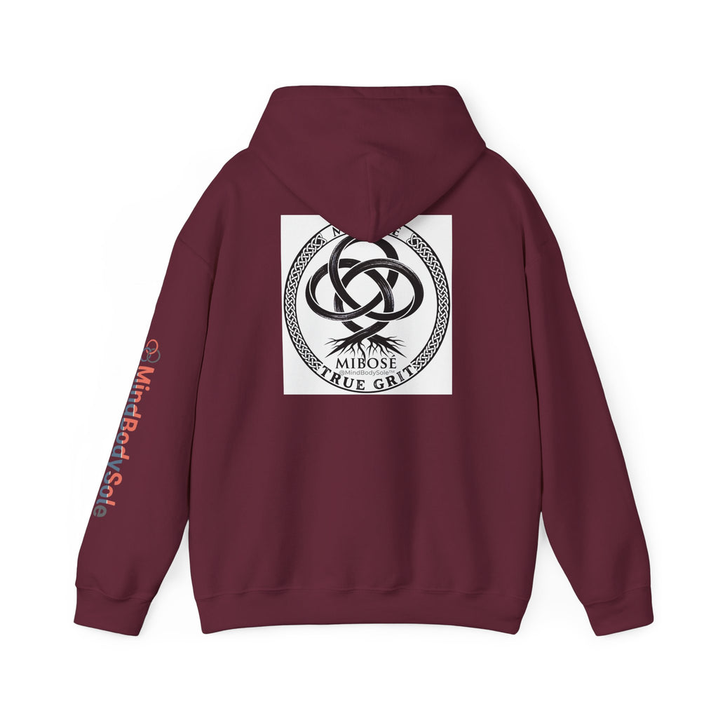 Mibose 'True Grit' Logo Hoodie — Minimalist Serpent Crest Pullover