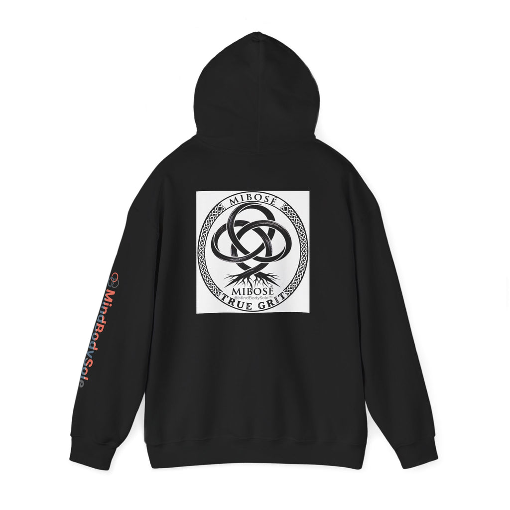 Mibose 'True Grit' Logo Hoodie — Minimalist Serpent Crest Pullover