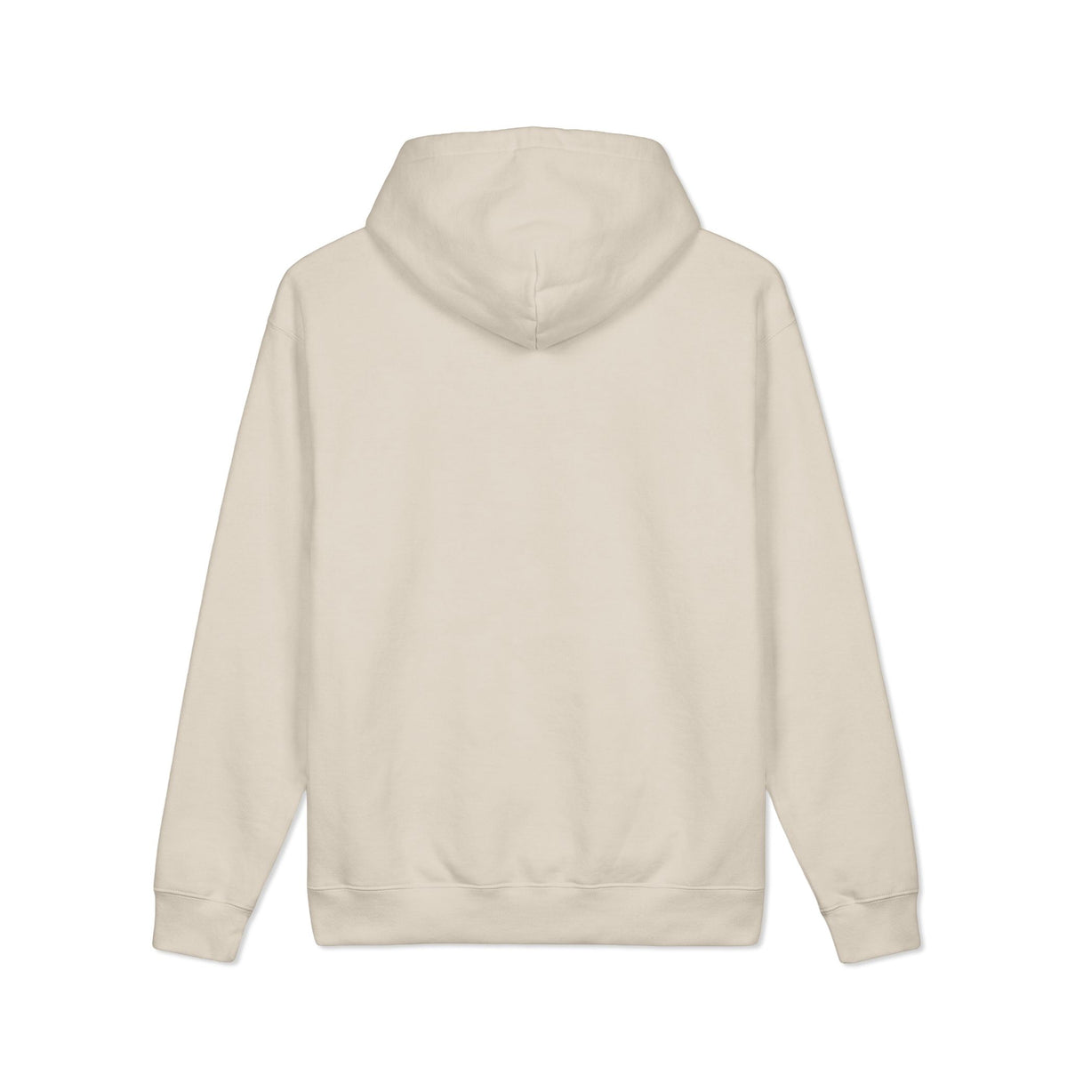 Mibose Embossed Logo Hoodie — Minimal Cream Heavyweight Pullover