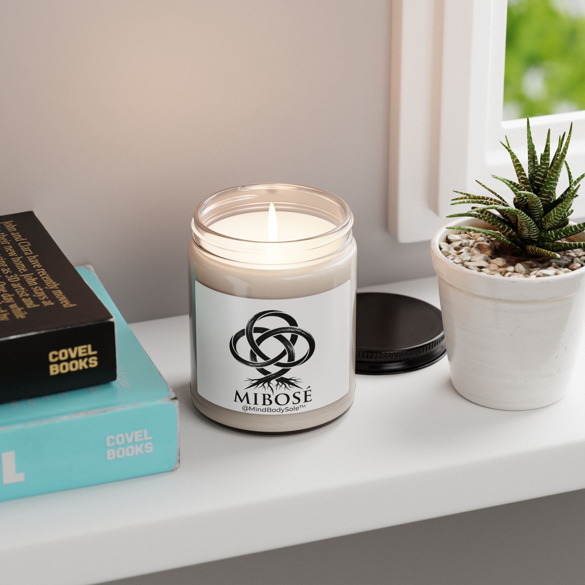 Soy Candle 9oz — Mibosé MindBodySole Scented Jar