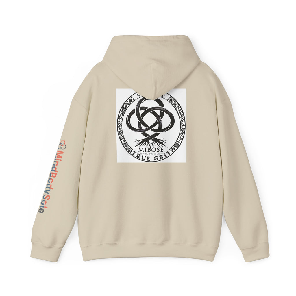 Mibose 'True Grit' Logo Hoodie — Minimalist Serpent Crest Pullover