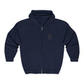 MIBOSÉ Skull & Crossbones Mini Logo Zip Hooded Sweatshirt