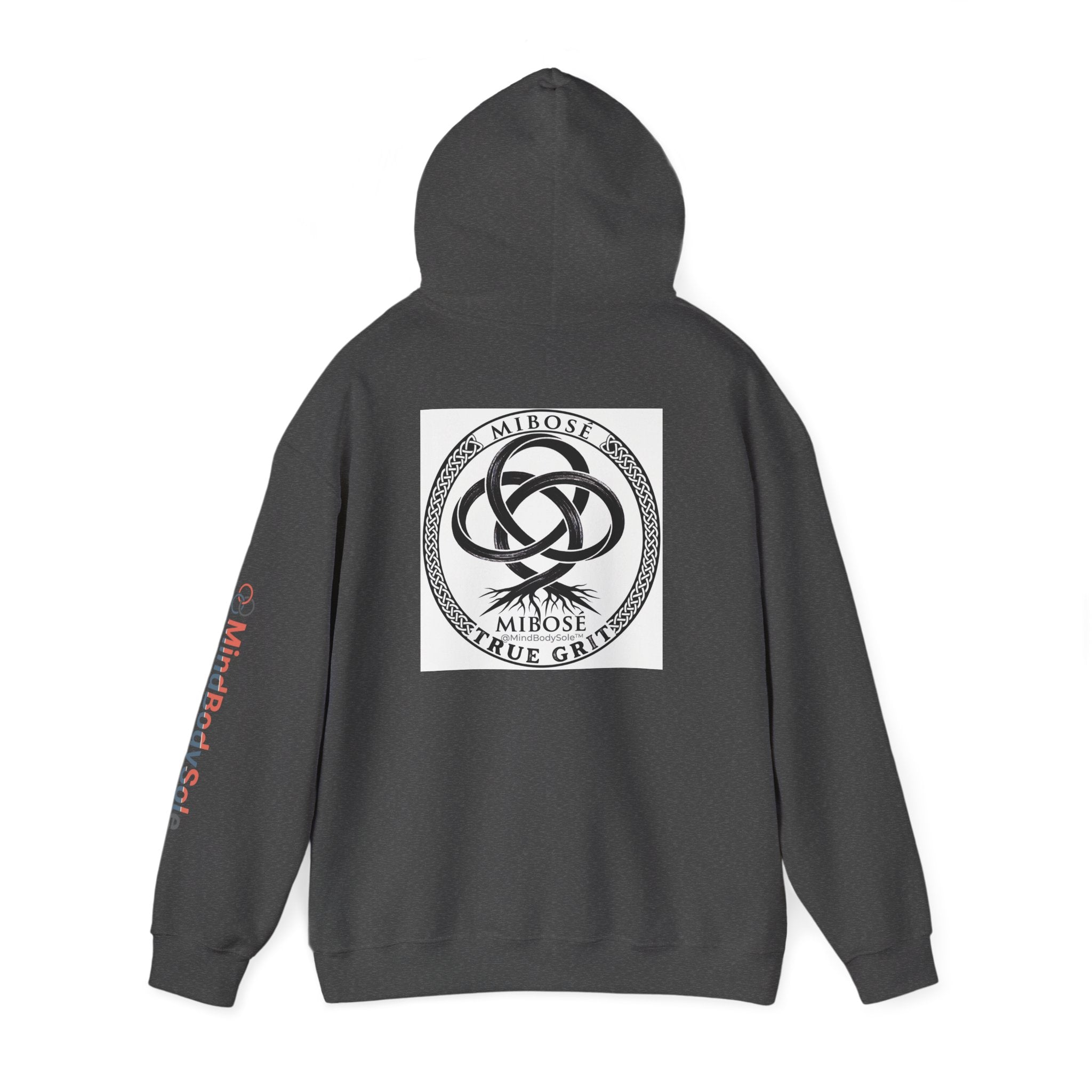 Mibose 'True Grit' Logo Hoodie — Minimalist Serpent Crest Pullover