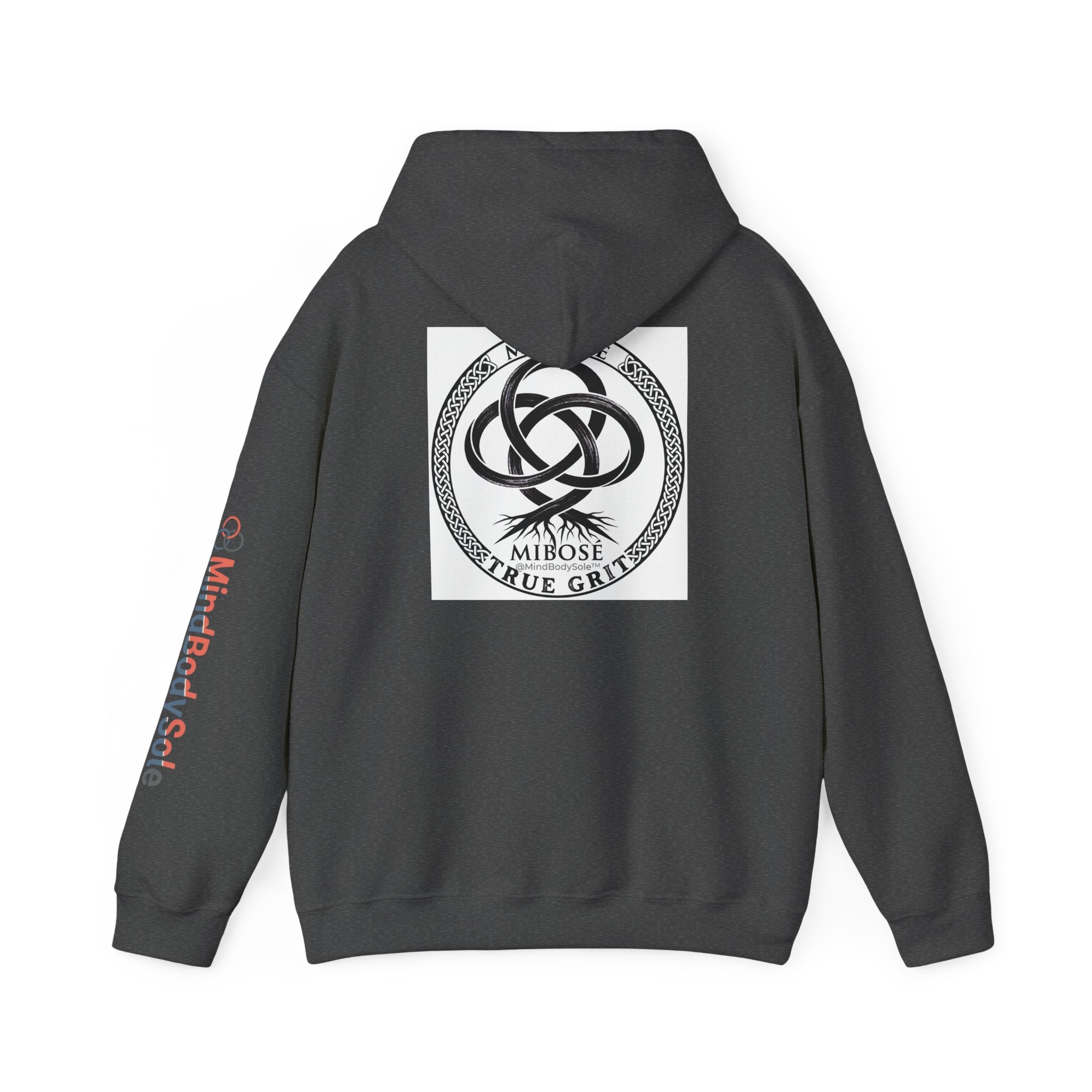 Mibose 'True Grit' Logo Hoodie — Minimalist Serpent Crest Pullover