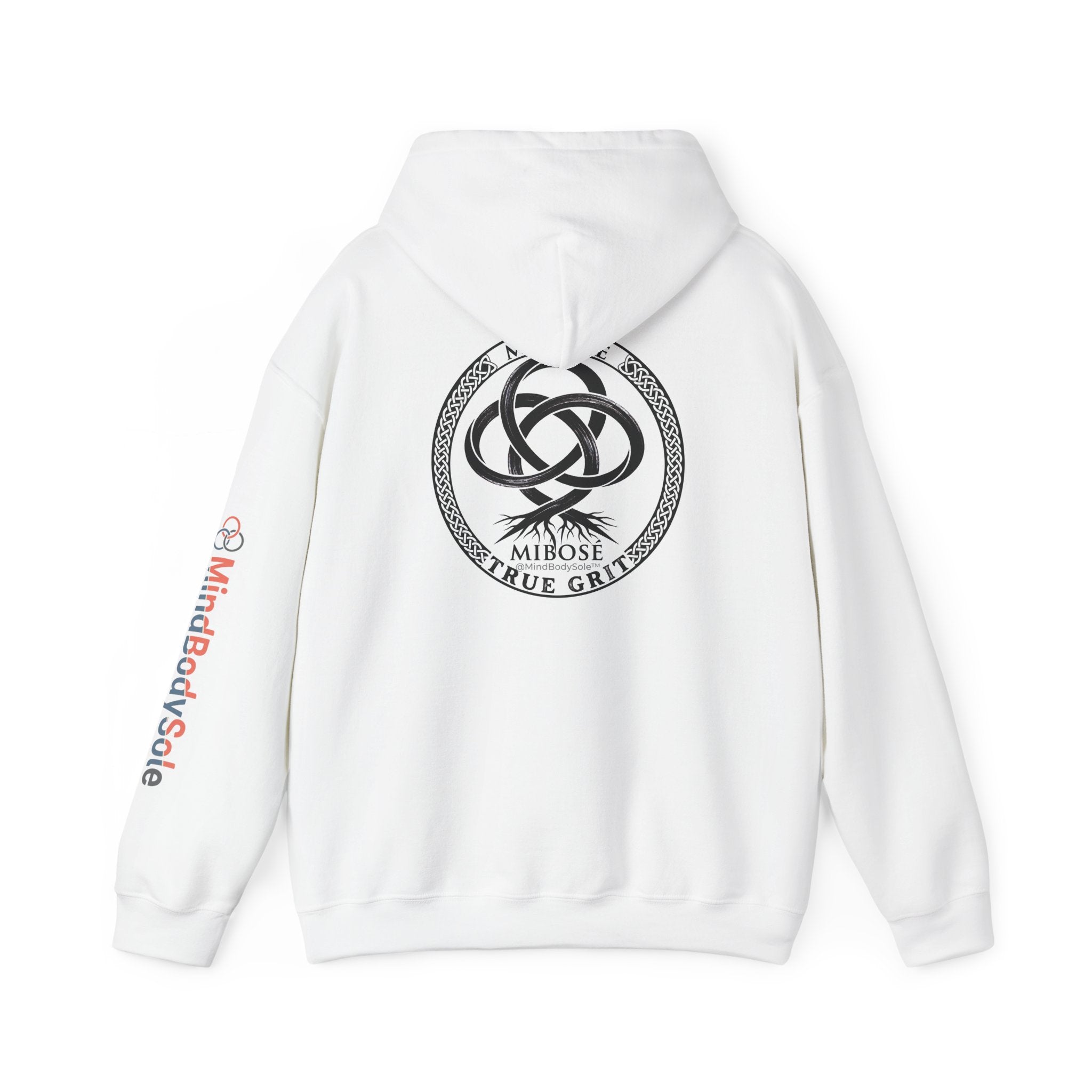 Mibose 'True Grit' Logo Hoodie — Minimalist Serpent Crest Pullover
