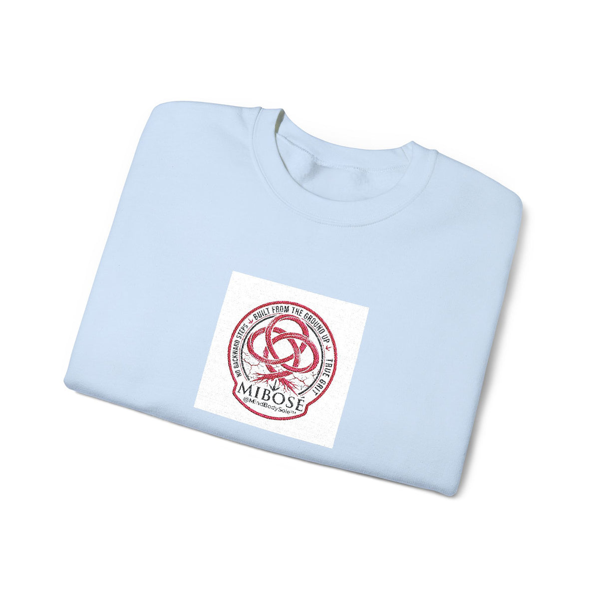 Love Knot Crewneck Sweatshirt — Minimal Heart Interlock Graphic