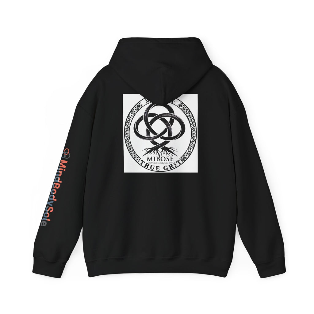 Mibose 'True Grit' Logo Hoodie — Minimalist Serpent Crest Pullover