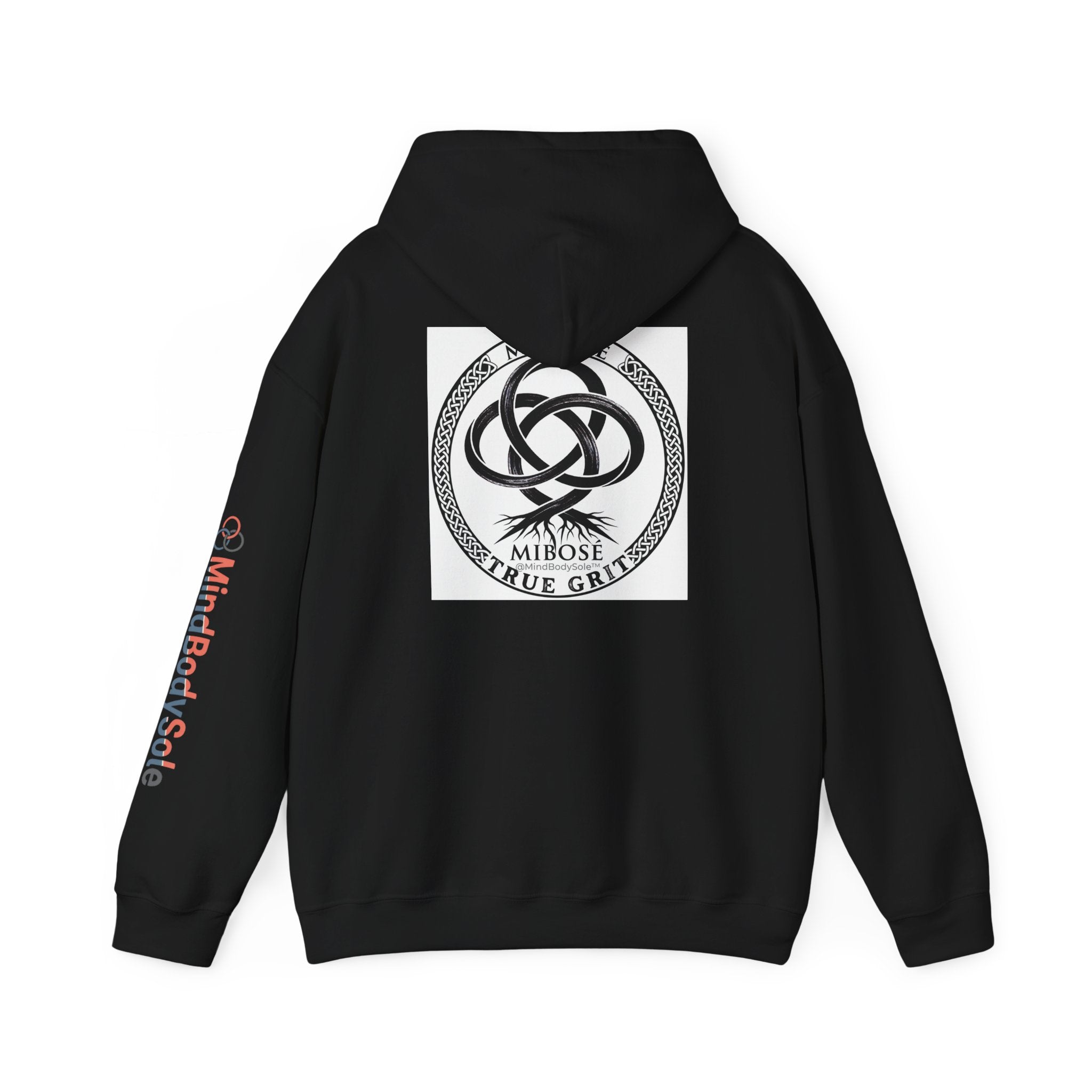 Mibose 'True Grit' Logo Hoodie — Minimalist Serpent Crest Pullover