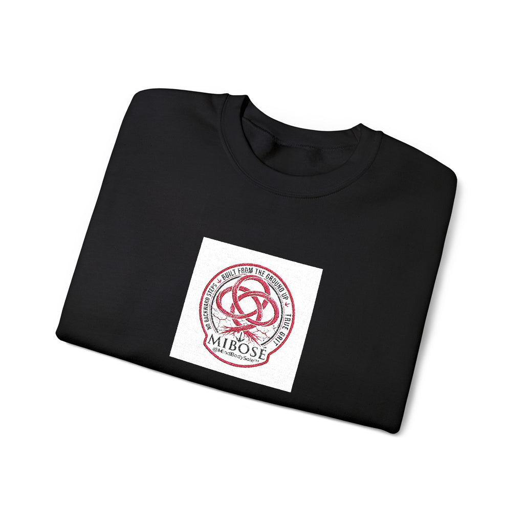 Love Knot Crewneck Sweatshirt — Minimal Heart Interlock Graphic