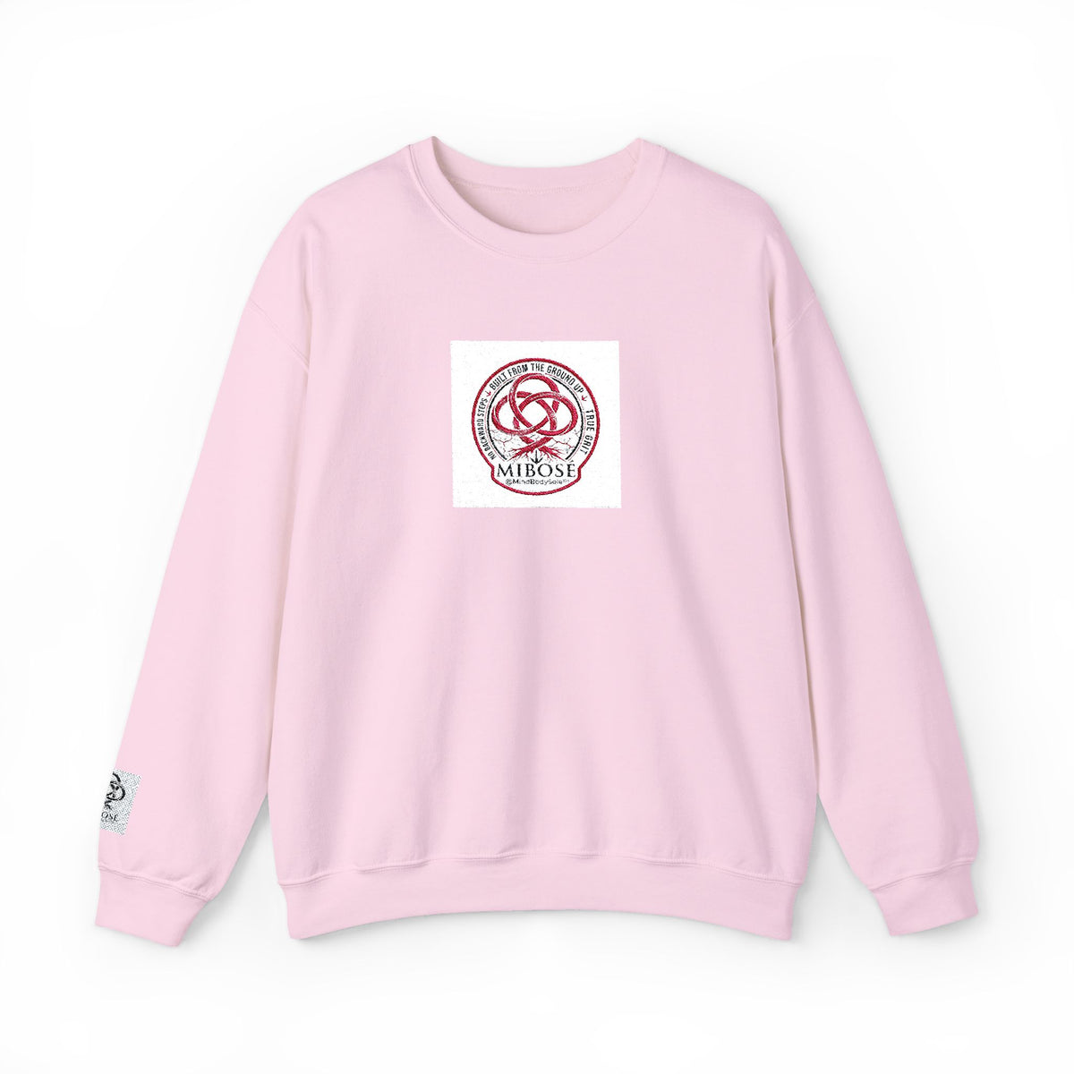 Love Knot Crewneck Sweatshirt — Minimal Heart Interlock Graphic