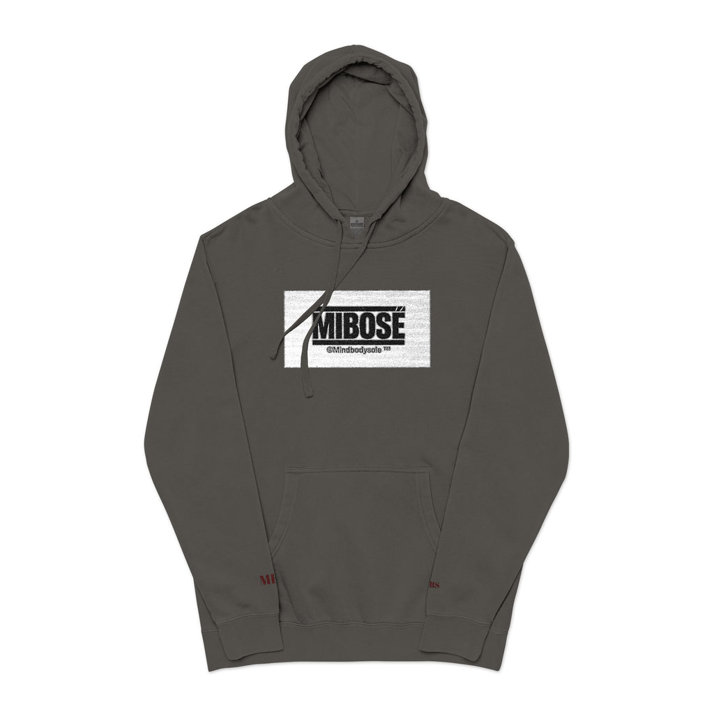 Vintage 'AMB0SE' Distressed Graphic Hoodie - Pigment-Dyed Streetwear