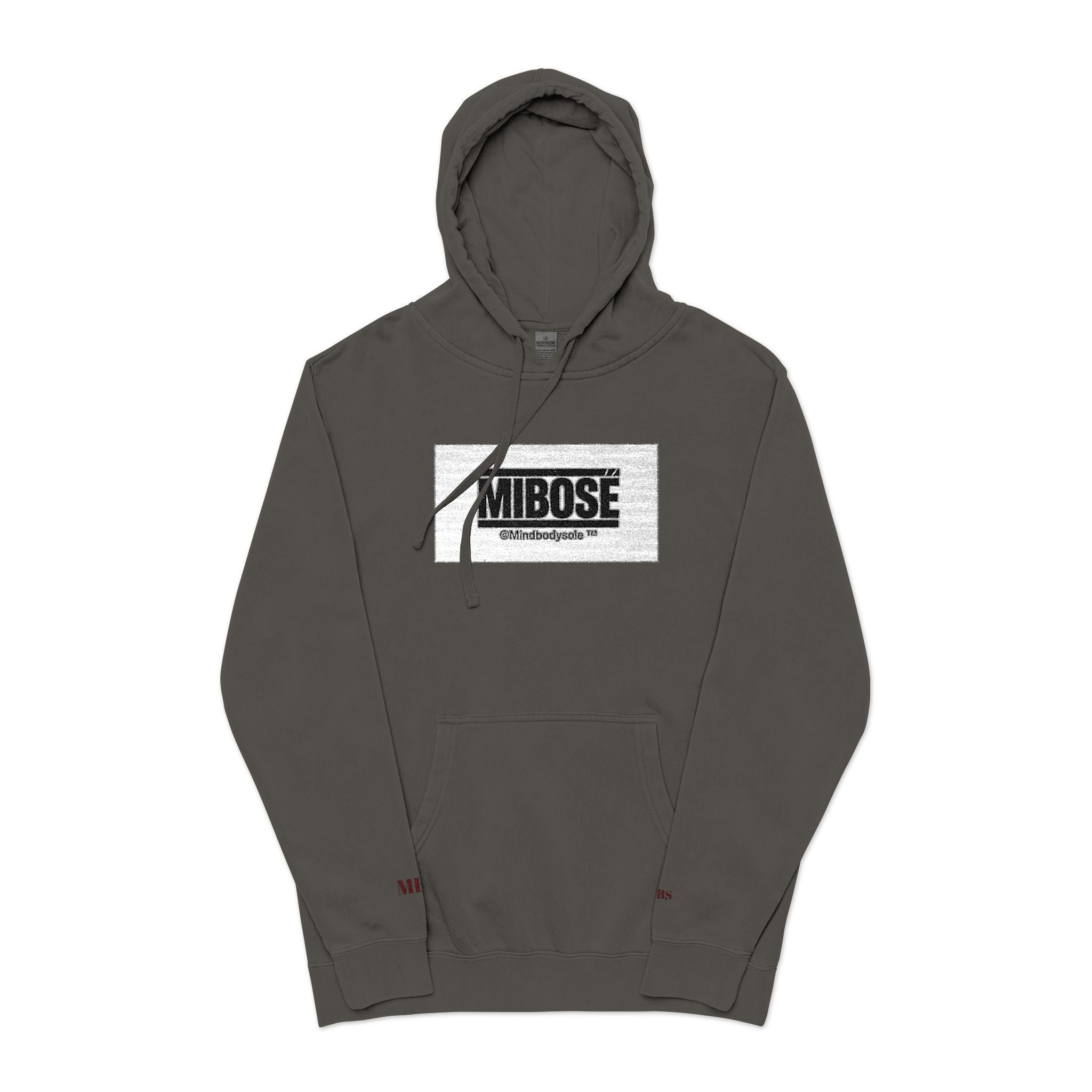 Vintage 'AMB0SE' Distressed Graphic Hoodie - Pigment-Dyed Streetwear